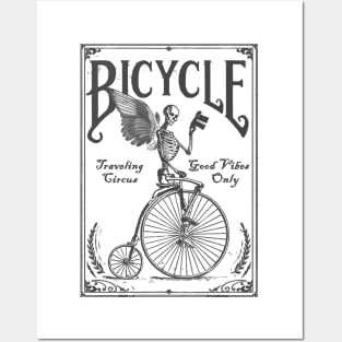 Cool Tees Vintage Bicycle Skull Posters and Art